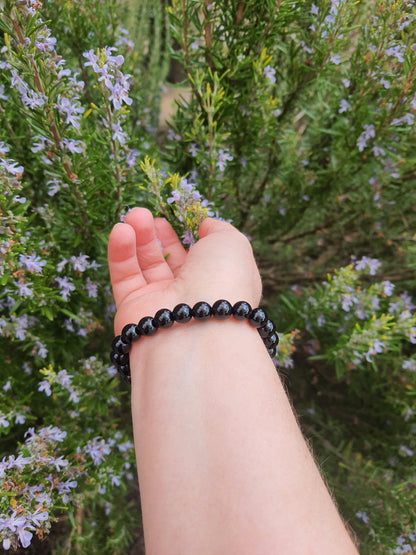 Bracelet en Agate Noire
