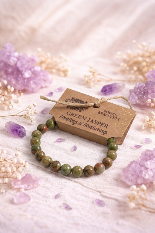 Bracelet Équilibre en Jaspe Vert