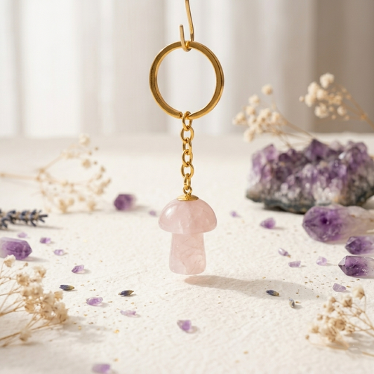 Bijou de Clés Quartz Rose