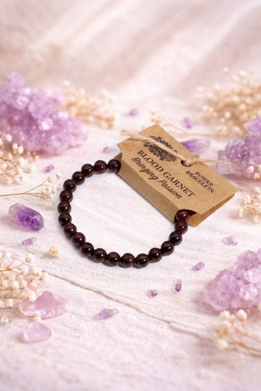 Bracelet Vitalité en Grenat Sanguin
