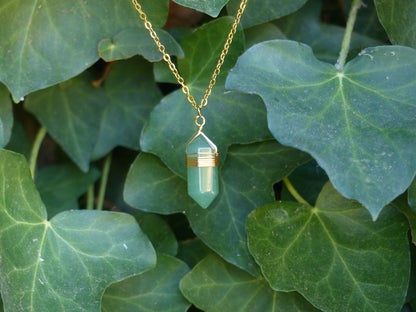 Pendentif en Aventurine - L'Éclat du Sous-Bois